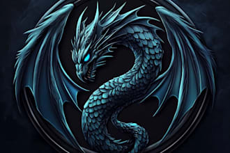 make a fantasy game logo and branding