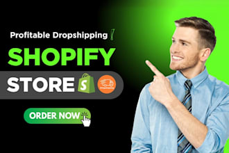 design a branded shopify store or dropshipping website
