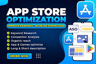 do aso marketing, keyword research, and app description writing