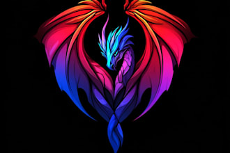 draw custom fantasy, rpg, sci fi animated game logo