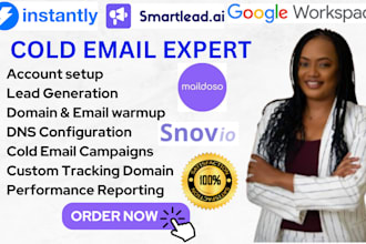 setup instantly ai smartlead ai maildoso snov io for cold email outreach