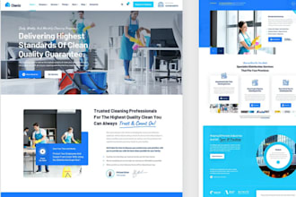 build cleaning service website, house, office cleaning, booking koala website