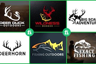 design the best business logo for your fishing or outdoor brand