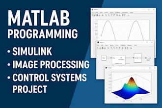 be your expert for  signal processing coding and simulink on matlab