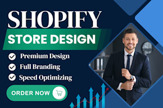 build shopify store design, redesign, revamp or dropshipping store