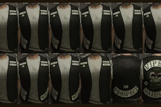 build a mc kuttes, police vest gangster vest