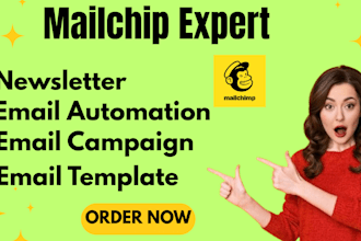 mailchimp automation campaign newsletter  mailchimp template and autoresponder
