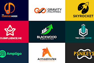 do minimalist logo design, brand identity and branding kit
