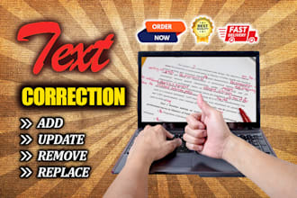 remove, replace, add text on your picture image and document