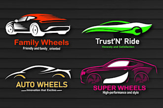 make a modern automotive, auto detailing, car repair and car wash logo