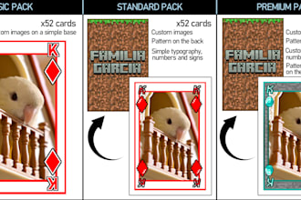 make you a custom deck of cards with your photos
