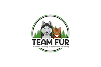 design a creative mascot logo animal pet training center