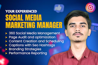 be your social media marketing manager and content creator