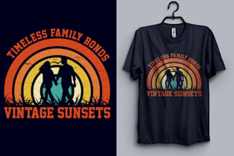 do vintage t shirt design, badge and logo in hand drawn style