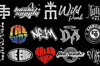 design y2k streetwear music psychedelic trippy logo