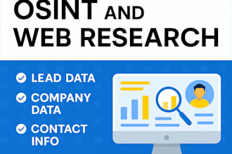mine data, enrich leads and perform advanced osint research
