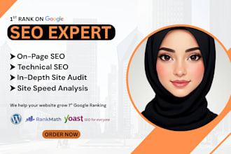 do wordpress onpage seo and technical optimization for 1st google ranking