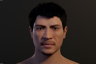 create 3d character modeling, realistic 3d, metahuman animation work