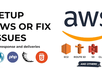 setup amazon AWS lightsail or ec2, s3 bucket, fix aws issues