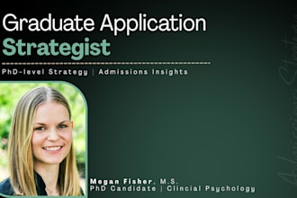 be your grad application strategist with phd insider insights