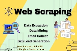 extract verified emails, in, and company data, web scraping, free 10 demo leads