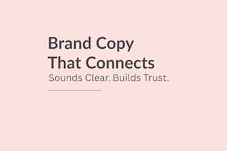 write authentic and strategic brand copy to reflect your unique voice