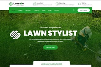 build squarespace lawn care website landscaping snow removal gardening website