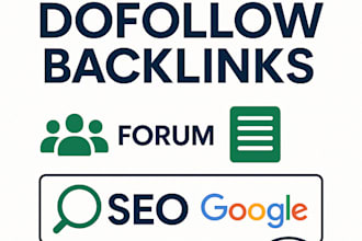 build 140 dofollow backlinks via forum and blog comments