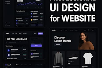 design mobile app UI UX in figma, prototype and website UI UX design