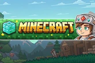 make a minecraft banner for you youtube or twitch channel