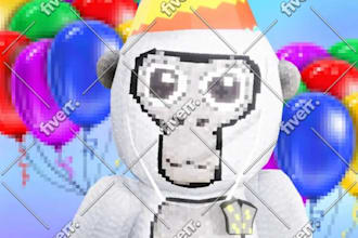 create a custom gorilla tag plushie pfp for you