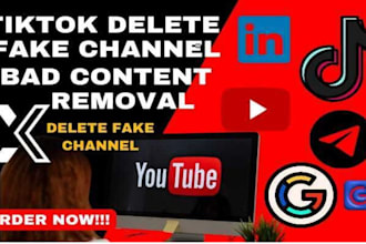 delete unwanted youtube channel or videos that speak bad about your company