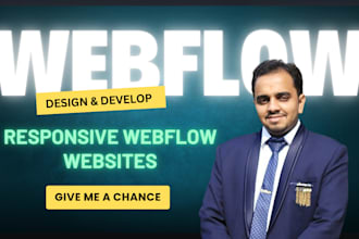design or develop responsive webflow website