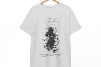 create a trendy tshirt design for your clothing brand