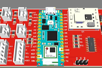 do pcb design pcb layout pcb board circuit schematic esp32 3d model for audio
