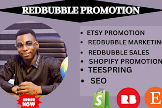 promote your redbubble store, affiliate link, teespring
