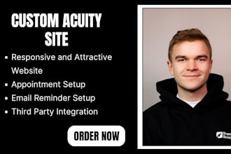 design and setup a custom acuity booking site for your business