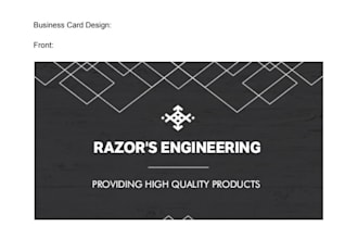 desgin company emblems or business cards
