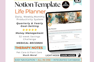 build custom notion template automate aesthetic notion template notion expert
