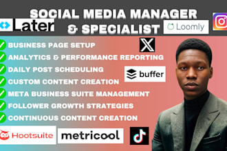 schedule social media post via buffer hootesuite later meta metricool loomly