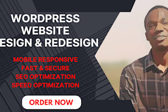 design redesign wordpress website for real estate property, consultant business