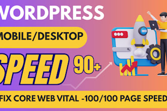 speed up wordpress website speed, mobile and desktop page speed optimization