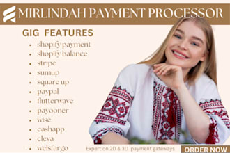 fix and integrate shopify payment paypal stripe sumup flutterwave wise payoneer