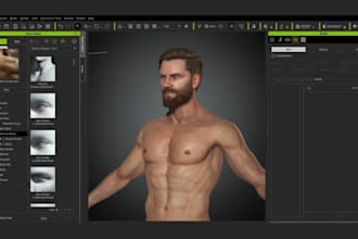 realistic 3d game character humanoid xgen hair metahuman genesis 9 ue5 game