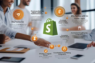 our agency will make 6 figure shopify dropshipping store or shopify website