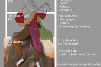 draw fanart or original characters