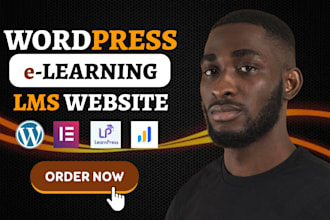 build wordpress lms website learndash buddyboss tutor lms elearning lms website