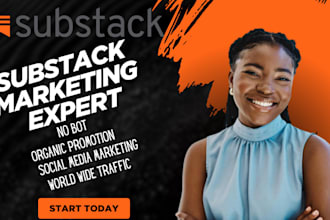 do  promotion for your substack page setup substack account,
