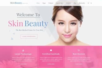 design a professional medical, med spa, dentist, or beauty website with SEO
