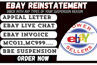 reactivate your suspended ebay seller account, mc999,mc011, ebay suspension,